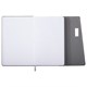 Ежедневник недатированный А5 145х215 мм, BRAUBERG "Stitch", под кожу, магнит, 160 л., серый, 116591 116591