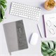 Ежедневник недатированный А5 145х215 мм, BRAUBERG "Stitch", под кожу, магнит, 160 л., серый, 116591 116591
