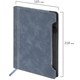 Блокнот А5 165x218 мм, BRAUBERG "Perfect", под кожу софт-тач, держатель для ручки, 80 листов, клетка, серо-синий, 116618 116618