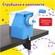 Точилка механическая ЮНЛАНДИЯ "Пастель", для чернографитных и цветных карандашей, корпус голубой, 272001 272001