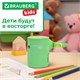 Точилка механическая BRAUBERG KIDS, для простых и цветных карандашей, корпус мятный, крепление к столу, 272003 272003 Точилка механическая BRAUBERG KIDS, для простых и цветных карандашей, корпус мятный, крепление к столу, 272003 272003