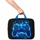 Папка на молнии с ручками BRAUBERG KIDS А4, 1 отделение, полиэстер, 80 мм, "Digital gamepad", 273316 273316