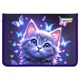 Папка для тетрадей BRAUBERG KIDS А4, 1 отделение, пластик, молния вокруг, "Curious cat", 273336 273336
