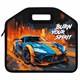 Папка-сумка ЮНЛАНДИЯ, 1 отделение, фетровые ручки, 34х30х11 см, "Race car", 273382 273382