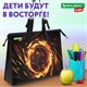 Папка для рисунков и чертежей с регулируемыми ручками BRAUBERG KIDS А3,1 отделение, карман внутри, "Fire split", 273416 273416