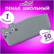 Пенал ЮНЛАНДИЯ ЮНИОР, 1 отделение, искусственная кожа, "Gray kitty", 20х9х7 см, 273819 273819
