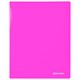 Папка с металлическим скоросшивателем и внутренним карманом BRAUBERG «Neon», 16 мм, розовая, до 100 227466