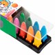 Восковые мелки фигурные BRAUBERG KIDS "РАКЕТА", НАБОР 12 цветов + НАКЛЕЙКИ В ПОДАРОК, 273082 273082