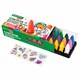 Восковые мелки фигурные BRAUBERG KIDS "РАКЕТА", НАБОР 24 цвета + НАКЛЕЙКИ В ПОДАРОК, 273083 273083