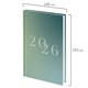 Ежедневник датированный 2026 145х215 мм, А5, STAFF, ламинированная обложка, "2026", 117323 117323
