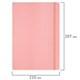Скетчбук, слоновая кость 140 г/м2 210х297 мм, 80 л., КОЖЗАМ, резинка, BRAUBERG ART CLASSIC, пастель розовый, 116882 116882