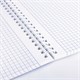 Тетрадь А4, 96 л., BRAUBERG, гребень, клетка, матовая ламинация, "NoteBookMono" (микс в спайке), 405315 405315