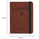 Обложка для паспорта и документов с защитой от считывания, 9 карманов, резинка, экокожа, коричневая, BRAUBERG, 238751 238751