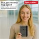 Обложка для паспорта и документов с защитой от считывания, 9 карманов, резинка, экокожа, графитовая, BRAUBERG, 238753 238753