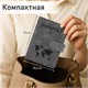 Обложка для паспорта и документов с защитой от считывания, 9 карманов, магнит, экокожа, серо-голубая, BRAUBERG, 238756 238756