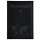 Обложка для паспорта "Passport map", экокожа soft-touch, черная, STAFF, 238760 238760