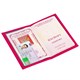 Обложка для паспорта "Passport map", экокожа soft-touch, малиновая, STAFF, 238761 238761