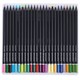 Карандаши цветные чёрное дерево BRAUBERG BLACK WOOD, 100 цветов, мягкий грифель 3 мм, 182045 182045