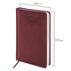 Ежедневник датированный 2026, А5, 138x213 мм, BRAUBERG "Favorite", под кожу, бордовый, 117034 117034