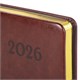 Ежедневник датированный 2026, А5, 138x213 мм, BRAUBERG "Cayman", под кожу, черный/коричневый, 117045 117045