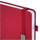 Ежедневник датированный 2026, А5, 138x213 мм, BRAUBERG "Control", под кожу, держатель для ручки, красный, 117124 117124