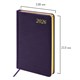 Ежедневник датированный 2026 А5 138x213 мм, BRAUBERG "Iguana", под кожу, темно-фиолетовый, 117059 117059