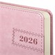 Ежедневник датированный 2026 А5 138x213 мм, BRAUBERG "Imperial", под кожу, розовый, 117065 117065