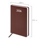 Ежедневник датированный 2026, А5, 138x213 мм, BRAUBERG "Profile", балакрон, коричневый, 117072 117072