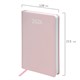 Ежедневник датированный 2026, А5, 138x213 мм, BRAUBERG "Profile", балакрон, светло-розовый, 117075 117075