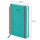 Ежедневник датированный 2026 А5 138x213 мм, BRAUBERG "Mosaic", под кожу, держатель для ручки, бирюза, 117110 117110