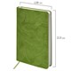 Ежедневник датированный 2026 А5 138x213 мм, BRAUBERG "Foliage", под кожу, гибкий, зеленый, 117128 117128