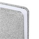 Ежедневник датированный 2026, А5, 138x213 мм, BRAUBERG "Sparkle", под кожу, блестки, серебристый, 117440 117440