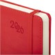 Ежедневник датированный 2026, А5, 138x213 мм, BRAUBERG "Optimal", под кожу, резинка, держатель для ручки, красный, 117466 117466
