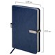 Ежедневник датированный 2026 А5 138x213 мм, BRAUBERG "Inspiration", под кожу, цветной срез, синий, 117474 117474