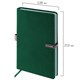 Ежедневник датированный 2026 А5 138x213 мм, BRAUBERG "Inspiration", под кожу, цветной срез, темно-зеленый, 117477 117477