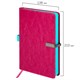Ежедневник датированный 2026 А5 138x213 мм, BRAUBERG "Inspiration", под кожу, цветной срез, розовый, 117478 117478