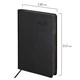 Ежедневник датированный 2026 А5 138x213 мм, BRAUBERG "Stylish", под кожу, гибкий, черный, 117097 117097