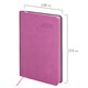Ежедневник датированный 2026 А5 138x213 мм, BRAUBERG "Stylish", под кожу, гибкий, розовый, 117099 117099