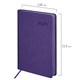 Ежедневник датированный 2026 А5 138x213 мм, BRAUBERG "Stylish", под кожу, гибкий, фиолетовый, 117100 117100