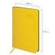 Ежедневник датированный 2026 А5 138x213 мм, BRAUBERG "Stylish", под кожу, гибкий, желтый, 117101 117101