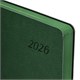 Ежедневник датированный 2026 А5 138x213 мм, BRAUBERG "Stylish", под кожу, гибкий, зеленый, 117102 117102