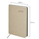 Ежедневник датированный 2026 А5 138x213 мм, BRAUBERG "Stylish", под кожу, гибкий, бежевый, 117104 117104