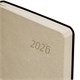 Ежедневник датированный 2026 А5 138x213 мм, BRAUBERG "Stylish", под кожу, гибкий, бежевый, 117104 117104