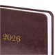 Ежедневник датированный 2026 А5 138х213 мм, BRAUBERG "Elegant", под кожу, застежка, бордовый, 117367 117367