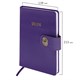 Ежедневник датированный 2026 А5 138х213 мм, BRAUBERG "Elegant", под кожу, застежка, фиолетовый, 117370 117370