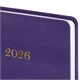 Ежедневник датированный 2026 А5 138х213 мм, BRAUBERG "Elegant", под кожу, застежка, фиолетовый, 117370 117370