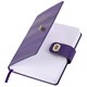 Ежедневник датированный 2026 А5 138х213 мм, BRAUBERG "Elegant", под кожу, застежка, фиолетовый, 117370 117370