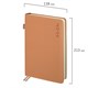 Ежедневник датированный 2026, А5, 138х213 мм, BRAUBERG "Essential", под кожу, держатель, бежевый, 117396 117396