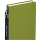 Ежедневник датированный 2026, А5, 138х213 мм, BRAUBERG "Essential", под кожу, держатель, зеленый, 117398 117398