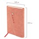 Ежедневник датированный 2026, А5, 145х213 мм, BRAUBERG "Jacket", под кожу, клапан, держатель, розовый, 117400 117400